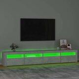 TV omarica z LED lučkami betonsko siva 240x35x40 cm, (20734665) | Shoptok.si