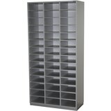 eurokraft pro Urejevalni regal, VxŠxG 1864 x 913 x 420 mm, 42 predelkov DIN A4, svetlo siv RAL 7035 | Shoptok.si