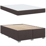  Konstrukcija postelje Temno rjava 140 x 200 cm blago | Shoptok.si