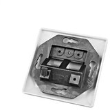 Schrack Utičnica za 2 modula pod uglom 80x80 Toolless Line HSED02UW2S | ePonuda.com