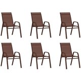  7-dijelni vrtni blagovaonski set smeđe-crni | shoptok.hr