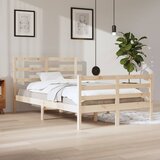 Maison Chic Posteljni okvir - Dvoposteljna postelja - Zakonska postelja iz trdne borovine 120x200 cm-J14384, (21761936) | Shoptok.si