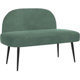  Oblikovana klupa s naslonjačem zelena boja mora Baršun | shoptok.hr