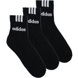 Adidas Nogavice 3-Stripes Linear Half-Crew Cushioned Socks 3 Pairs Črna | Shoptok.si