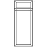 home24 omara za oblačila, bela | Shoptok.si