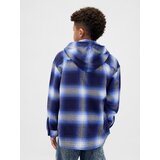 GAP Children's Flannel Shirt with Hoodie - Boys | Shoptok.si