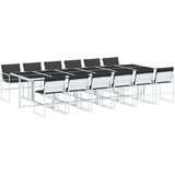  13-dijelni vrtni blagovaonski set s jastucima bijeli tekstilena | Eponuda.com