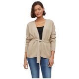 Vila Plašči Ril Cardigan L/S - Natural Melange Bela Cene
