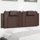 The Living Store Vzglavna stranica rjava 140 cm umetno usnje - Vzglavna Stranica, (21659159) | Shoptok.si