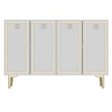 Hanah home komoda wolly KM120 white gold | ePonuda.com