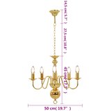 Luster zlatni 5 žarulja E14 | shoptok.hr