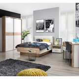 XORA Postelja Tess, Bela, Barva Hrasta, 120x200 | Shoptok.si