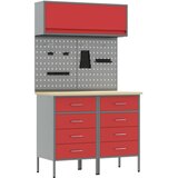  Set radnih ormarića s ladicama s policom 5 pcs Crvena | shoptok.hr