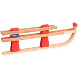 vidaXL Sklopive sanjke s naslonom 119 cm drvene | shoptok.hr