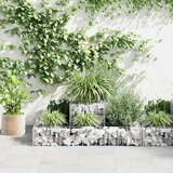  Gabionska sadilica od pocinčanog čelika 120 x 120 x 20 cm | shoptok.hr