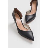 LuviShoes 353 Black Skin Heels Women's Shoes | Shoptok.si