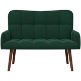 SOFA za dvije osobe Tamnozelena 115 x 61 x 87 cm Baršun | shoptok.hr