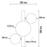 HOME LIGHT vesta 599 zidna lampa 3*G9 mesing | Eponuda.com