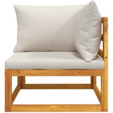  Modularna kutna sofa sa svjetlosivim jastucima od drva bagrema | shoptok.hr