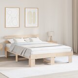 vidaXL posteljni okvir z naslonom 160x200 cm trden bor Cene