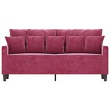  Dvosed vinsko rdeč 140 cm žamet | Shoptok.si