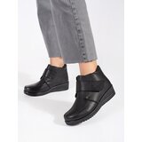  Black insulated women's wedge boots Cijene