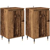  Kreveta 2 pcs Staro drvo 40 x 35 x 70 cm Obrađeno drvo i čelik | shoptok.hr