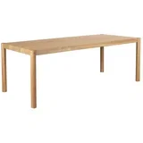 Jedilna miza iz masivnega lesa 92,5x182 cm Sticks –
