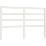  Uzglavlje za krevet bijelo 126 x 4 x 100 cm od masivne borovine | shoptok.hr