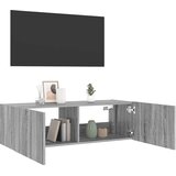  Zidni TV ormarić s LED svjetlima siva boja hrasta 100x35x31 cm | Eponuda.ba