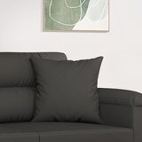  Ukrasni jastuci 2 kom tamnosivi 40 x 40 cm od mikrovlakana | shoptok.hr