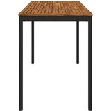  Stol za bar u vrtu NAARDEN Prirodna i crna 196 x 80,5 x 105 cm Slike