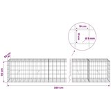  Gabion s žicom debljine 5 mm i mrežom 10x10 cm 350x50x50 cm - 50 cm 50 cm 350 cm | shoptok.hr