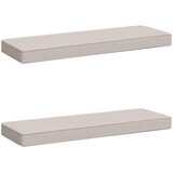  Jastučići za klupe - 2 dijela VUGHT 2 pcs 100% poliester Bijela | shoptok.hr