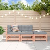 Maison Chic Seti vrtnega pohištva - Vrtna garnitura - Vrtni pohištvo set 3-delna trden les douglas, (21810680) | Shoptok.si