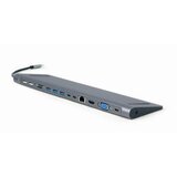 GEMBIRD EUROPE Docking station USB adapter Type-C 9-in-1 multi-port adapter, USB hub + HDMI + VGA + PD + card reader + LAN + audio, space grey GEMBIRD A-CM-COMBO9-01 Cijene