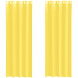 Voile zavjese s ušicama 2 kom žute | Shoptok.si