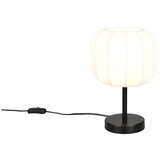 Trio Leuchten Bijela/mat crna metalna stolna lampa s tekstilnim sjenilom (visina 30 cm) Madleine – | shoptok.hr