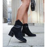 Gemre Black heeled cowboy boots with a chain Netanel | ePonuda.com