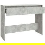 vidaXL Konzolna mizica betonsko siva 100x35x76,5 cm iverna plošča | Shoptok.si