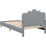  Posteljica za malčke z vzglavjem Svetlo siva 80 x 200 cm blago, (5000105337) | Shoptok.si