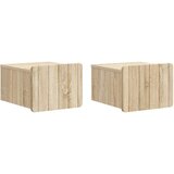  Stenski nočni omarici 2 pcs Sonoma hrast 33 x 34,5 x 24 cm, (5000209807) | Shoptok.si