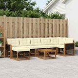  Set vanjskih sofa 8 kom. Prirodna i krem | shoptok.hr