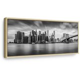  Slika - New York: Stylish City 90x30 U prirodnom drvenom okviru | shoptok.hr