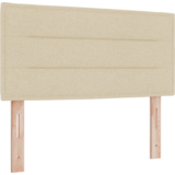  Postelja z vzmetnico z vzmetnico krema 200 x 100 cm Poliester, (5000128530) | Shoptok.si