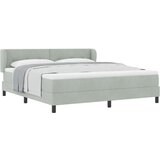 Box Spring postelja z vzmetnico Svetlo siva 180x200 cm Žamet, (22052475) | Shoptok.si