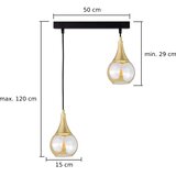  Luster na sajli LACRIMA HONEY 2xE27/60W/230V | Eponuda.com