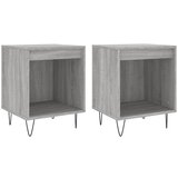 Maison Chic Dvo delni komplet Nočne omarice - Nočne mize siva sonoma 40x35x50 cm inženirski les, (21690440) | Shoptok.si