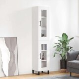  Visoka komoda bijeli 34 5x34x180 cm od konstruiranog drva | shoptok.hr