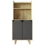 Hanah home višenamenska samostojeća polica parma 2 sapphire hrast anthracite | Eponuda.com
